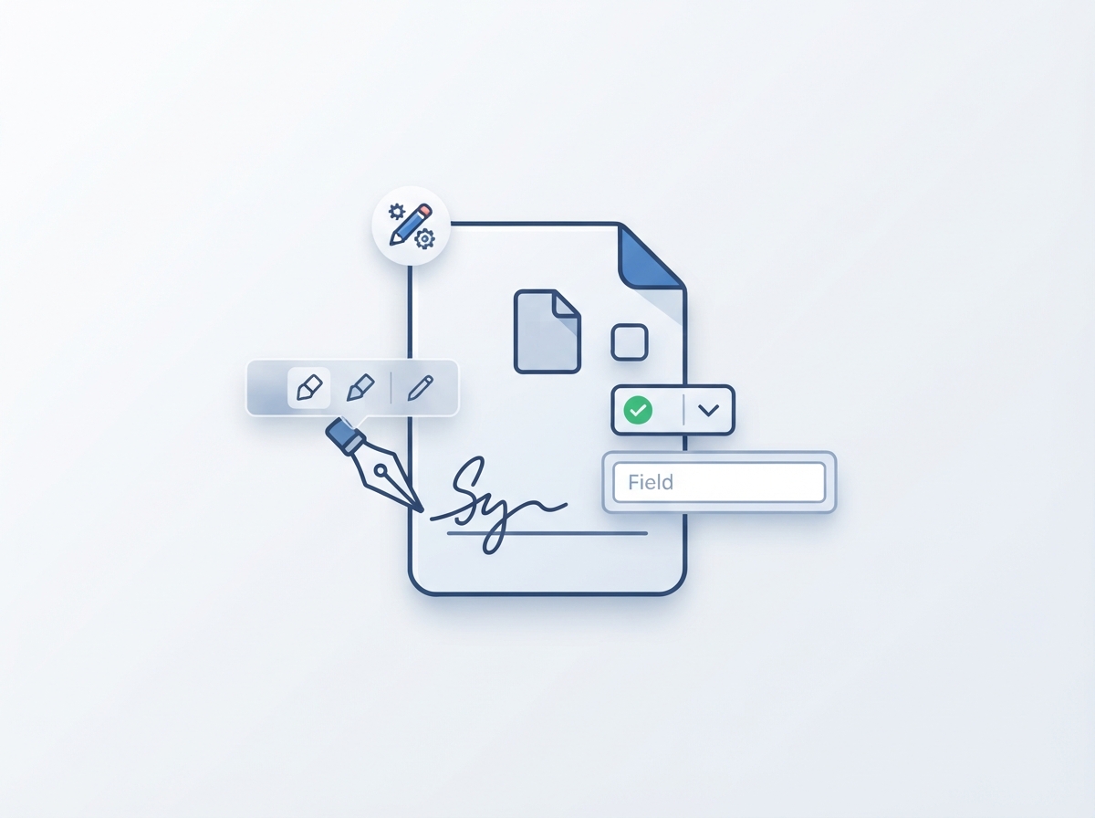 Adding a signature and annotations to a PDF document