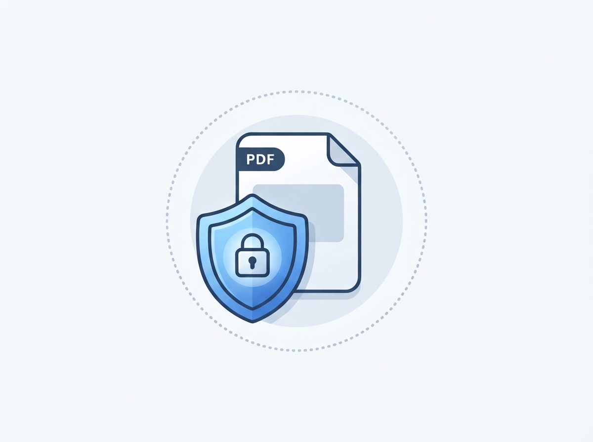 A shield with a lock indicating private image processing