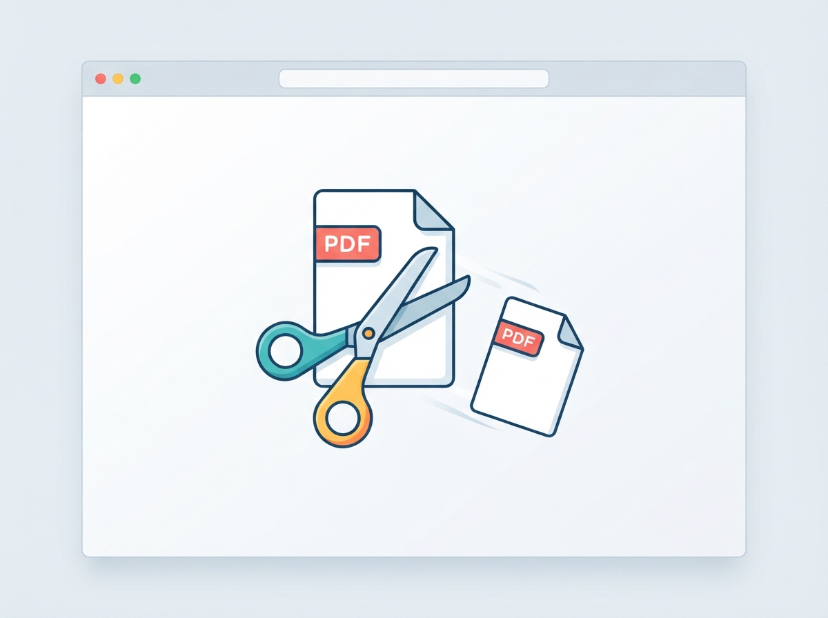A PDF document being split into separate page files